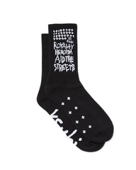 Royalty Crew Ksocks - Black/White Cotton