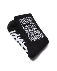 Royalty Crew Ksocks - Black/White Cotton