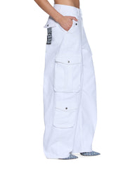 Womens Barrel Jean Cargo Fresh Barrel Leg Denim Jeans