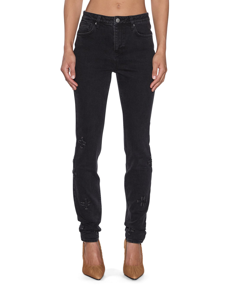 Womens Spray On Xtra Black Kraftwerk Skinny Denim Jeans