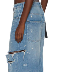 Womens Ksuper Surge Trashed Baggy Denim Jeans