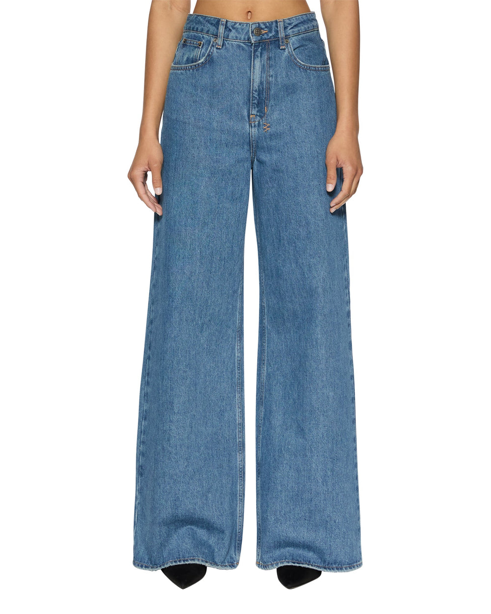 Strider Wide Leg Jeans Heritage - Blue Denim