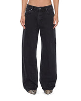 Womens Low Rider Noir Relaxed Denim Jeans