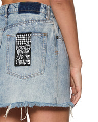 Buy Rap Skirt Clas Sick Denim Wrap Mini Skirt