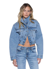 Womens Headline Jacket Mercer Blue Jackets