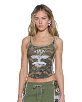 Womens Varsity Chloe Tank Camo Fashion Tops