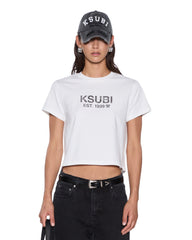 Womens Shrunken Ss Tee Vintage White Tees