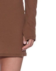 Womens Crawford Ls Mini Dress Chocolate Dresses