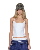 Womens Cami Tank Vintage White Tees