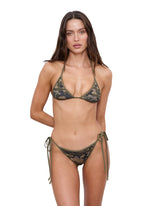 Womens Reverse It Triangle Bikini Camo/Khaki Bikini
