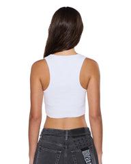 Womens 1999 Origin Cropped Tank White Fashion Tops