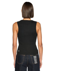 Stacked Syndicate Racer Back Tank - Xtra Black