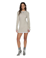 Womens Crawford Ls Mini Dress Taupe Dresses
