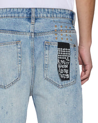 Mens Hazlow Manhattan Straight Denim Jeans