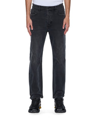 Mens Hazlow 3Rd Degree Black Straight Denim Jeans