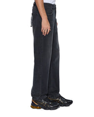 Mens Hazlow 3Rd Degree Black Straight Denim Jeans