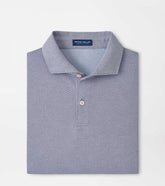Albatross Diamond Cotton-Blend Piqué Polo NAVY