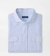 Astino Lino Check Sport Shirt BLUE FROST