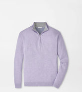Coolspun Lite Cotton Quarter-Zip Sweater LIGHT VIOLET