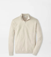 Coolspun Lite Birdseye Quarter Zip Sweater TRUFFLE