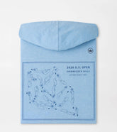 126th U.S. Open Course Map T-Shirt Hoodie COTTAGE BLUE