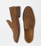 Madison Suede Penny Loafer CHESTNUT