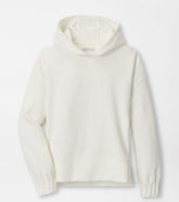 Flora Knit Hoodie SOFT WHITE