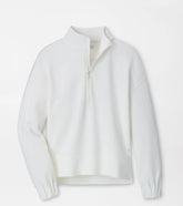 Flora Knit Half-Zip Pullover SOFT WHITE