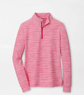 Bunker Stripes Perth Performance Quarter-Zip CALABRIAN RED