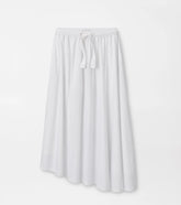 Sylvia Stretch Twill Midi Skirt WHITE