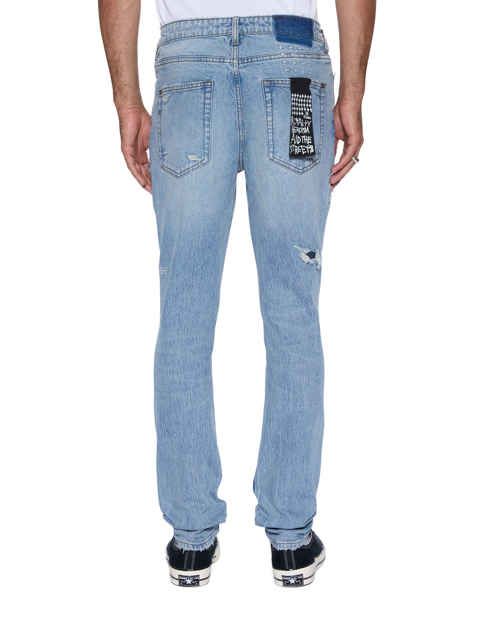 Mens Van Winkle Painter Repair Skinny Denim Jeans