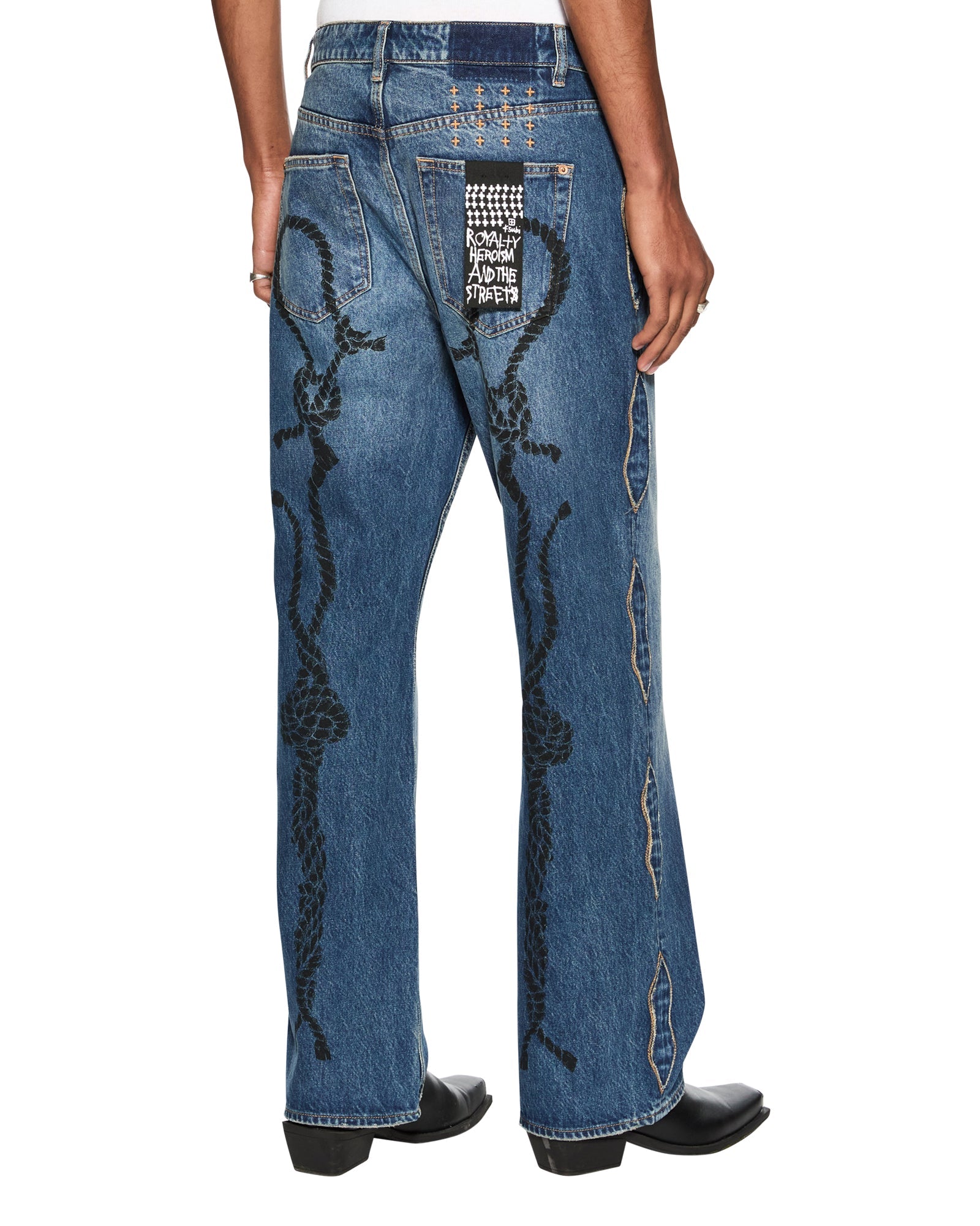 Roped Doubledown Bronko Antique Kraft Jeans - Dark Indigo Denim