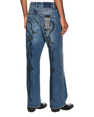 Roped Doubledown Bronko Antique Kraft Jeans - Dark Indigo Denim