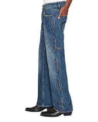 Roped Doubledown Bronko Antique Kraft Jeans - Dark Indigo Denim