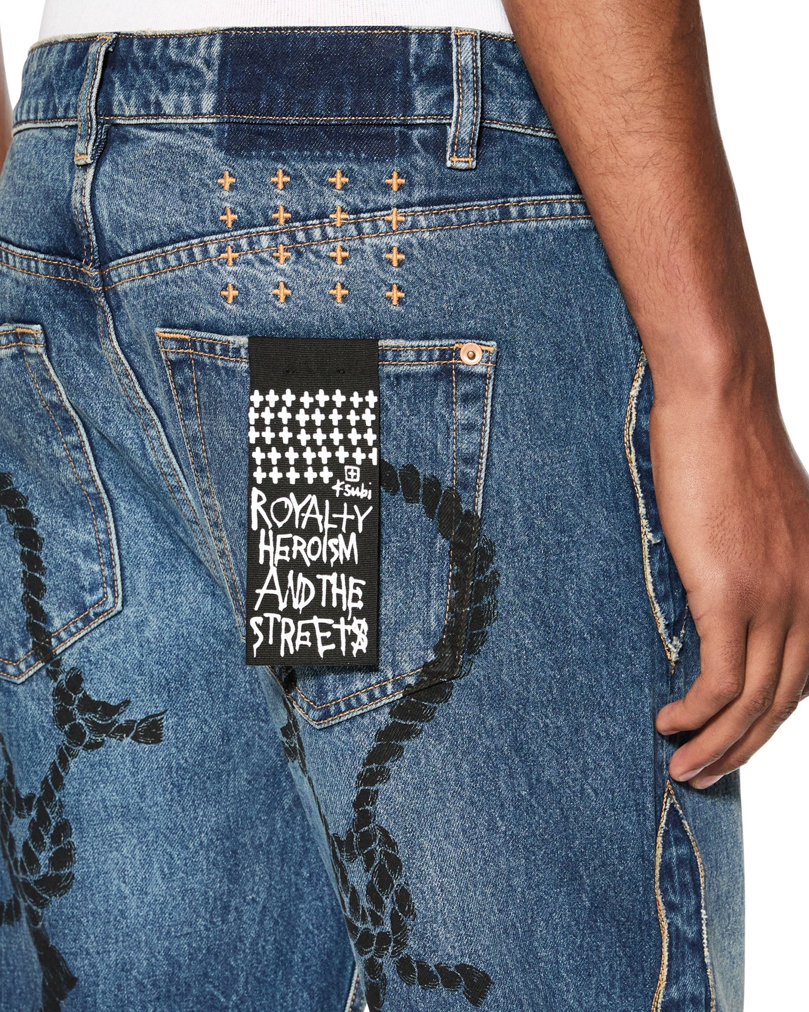 Roped Doubledown Bronko Antique Kraft Jeans - Dark Indigo Denim