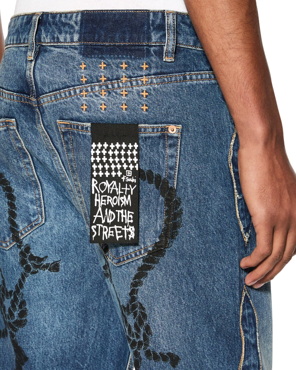 Roped Doubledown Bronko Antique Kraft Jeans - Dark Indigo Denim