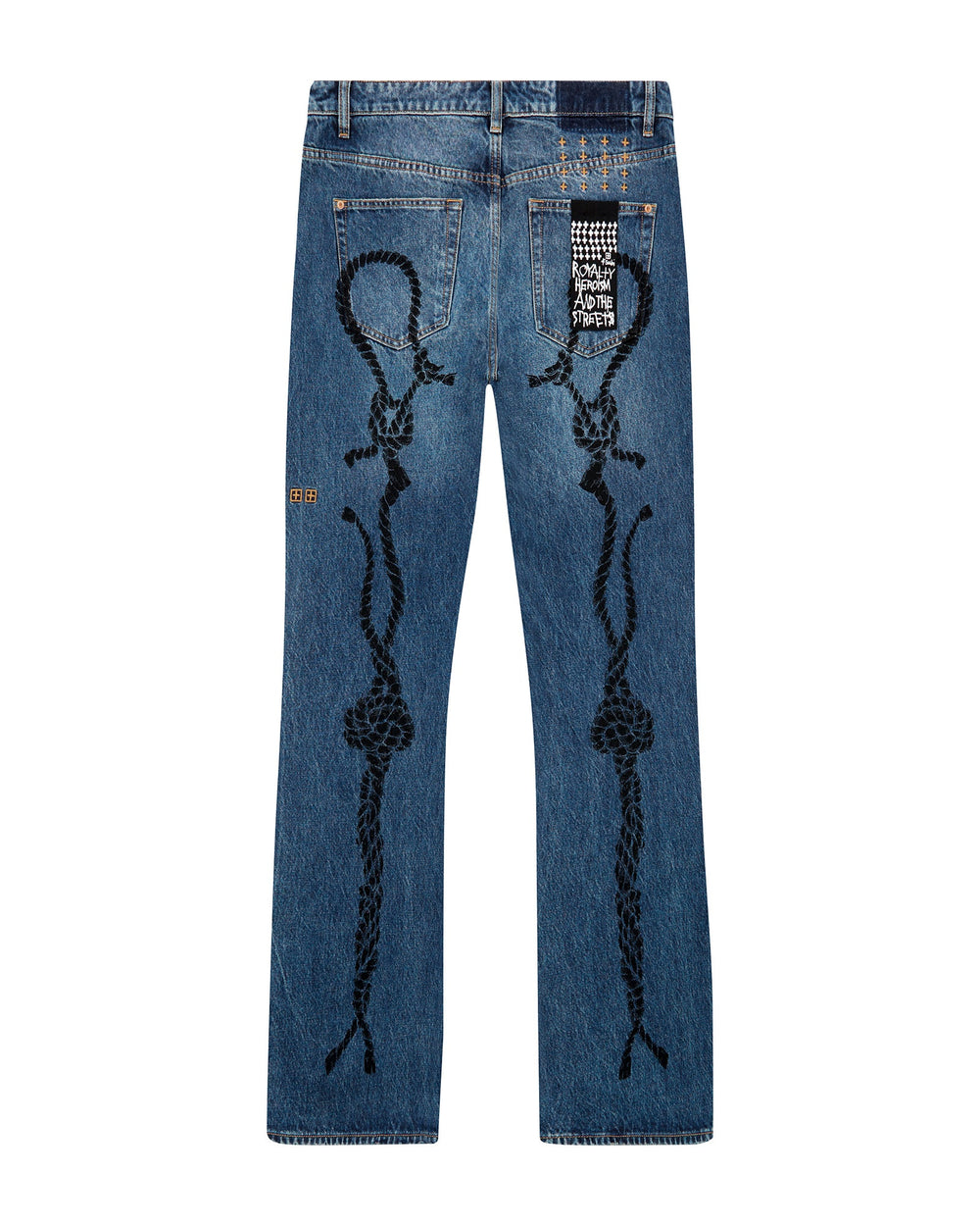 Roped Doubledown Bronko Antique Kraft Jeans - Dark Indigo Denim