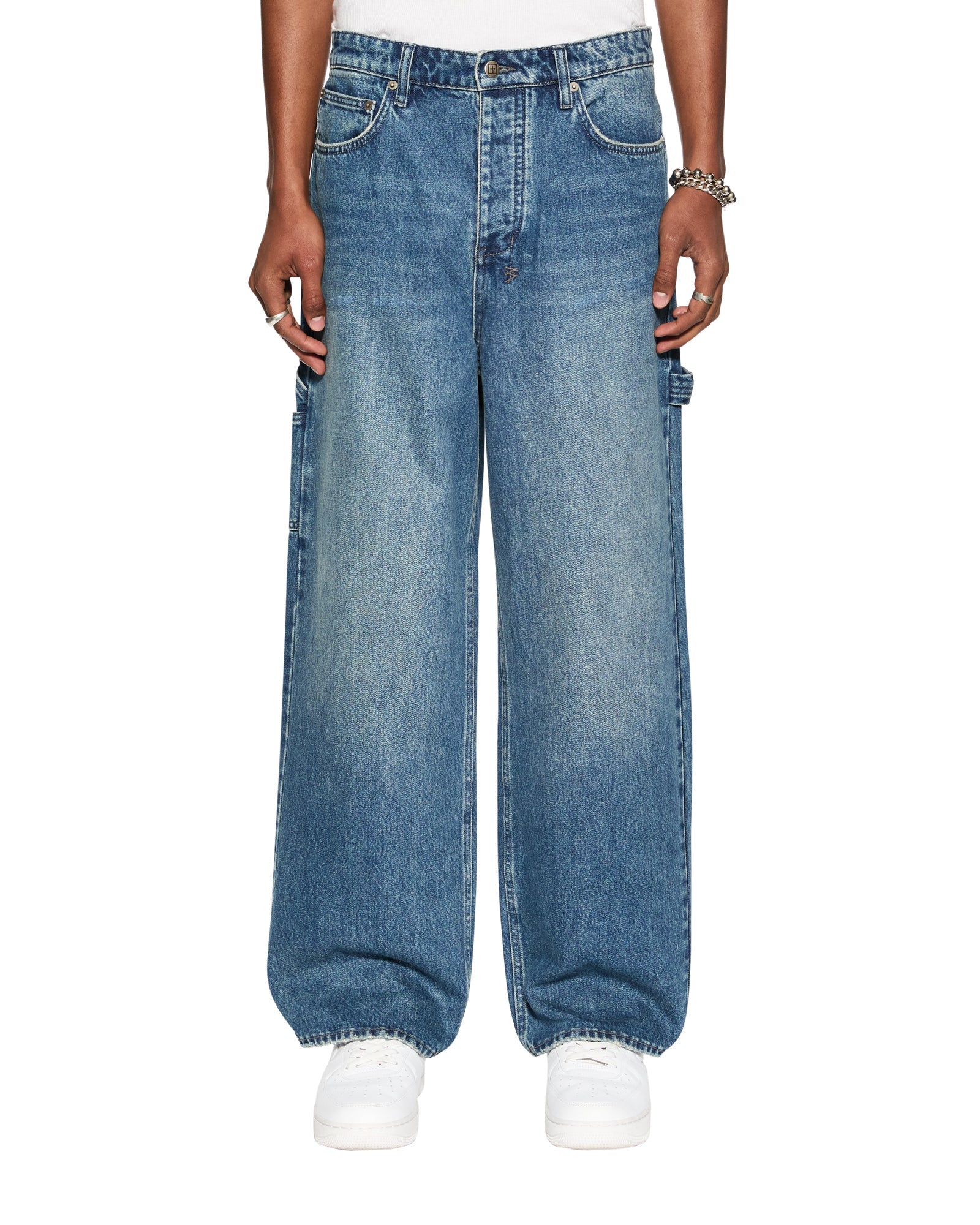 Maxx Mids Oversized Straight Leg Jean - Blue Denim