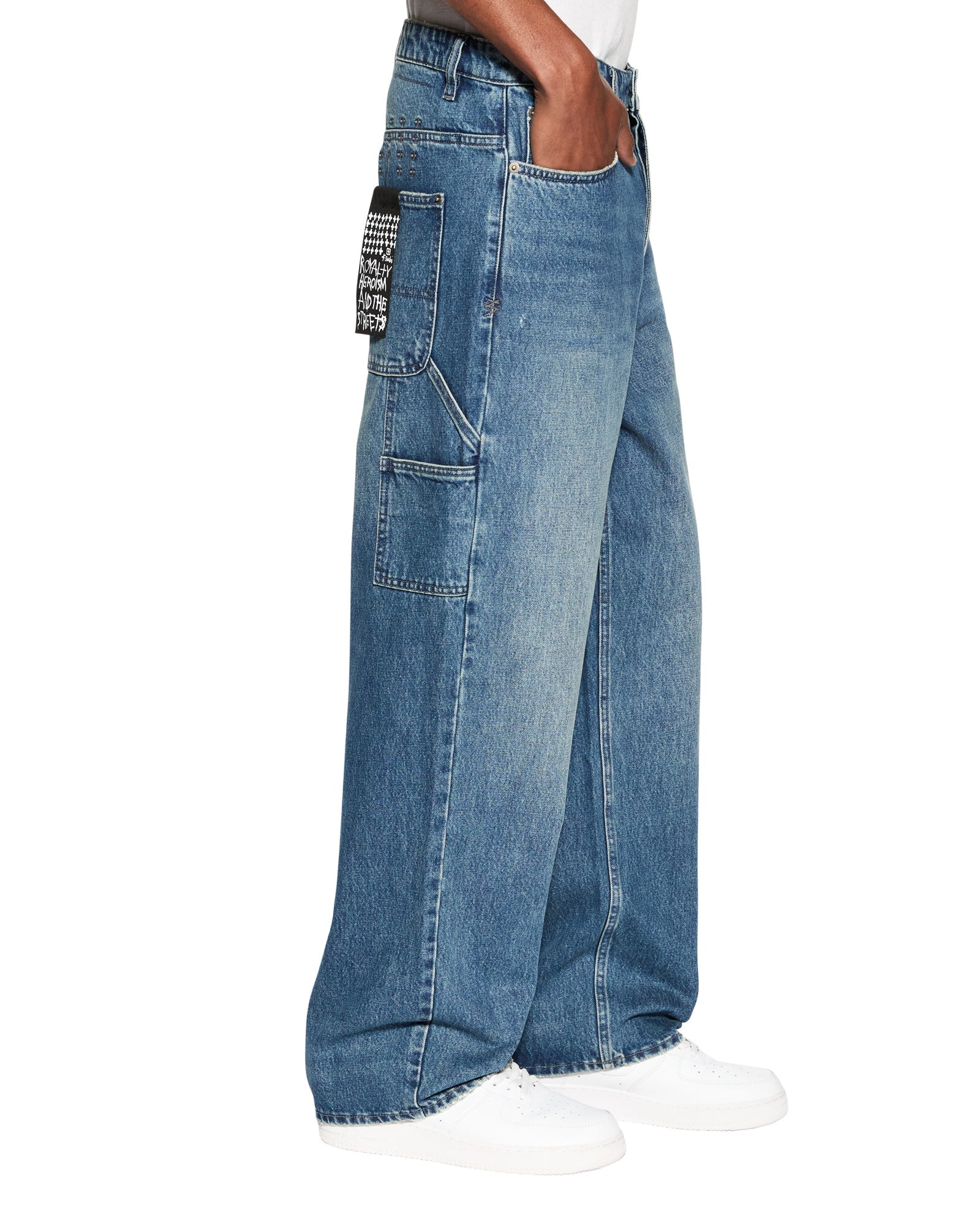 Maxx Mids Oversized Straight Leg Jean - Blue Denim