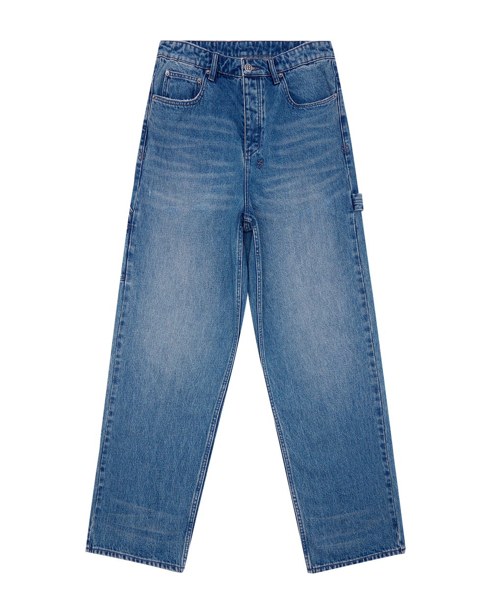 Maxx Mids Oversized Straight Leg Jean - Blue Denim