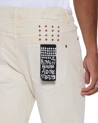Mens Chitch 1999 Ivory Slim Denim Jeans