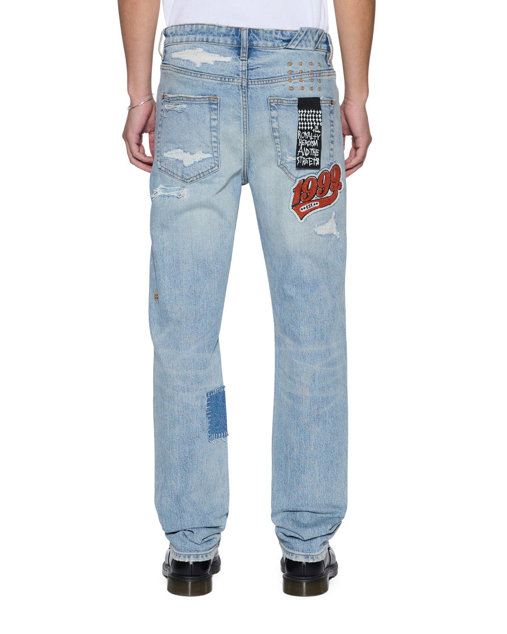 Mens Chitch Manhattan Repair Slim Denim Jeans