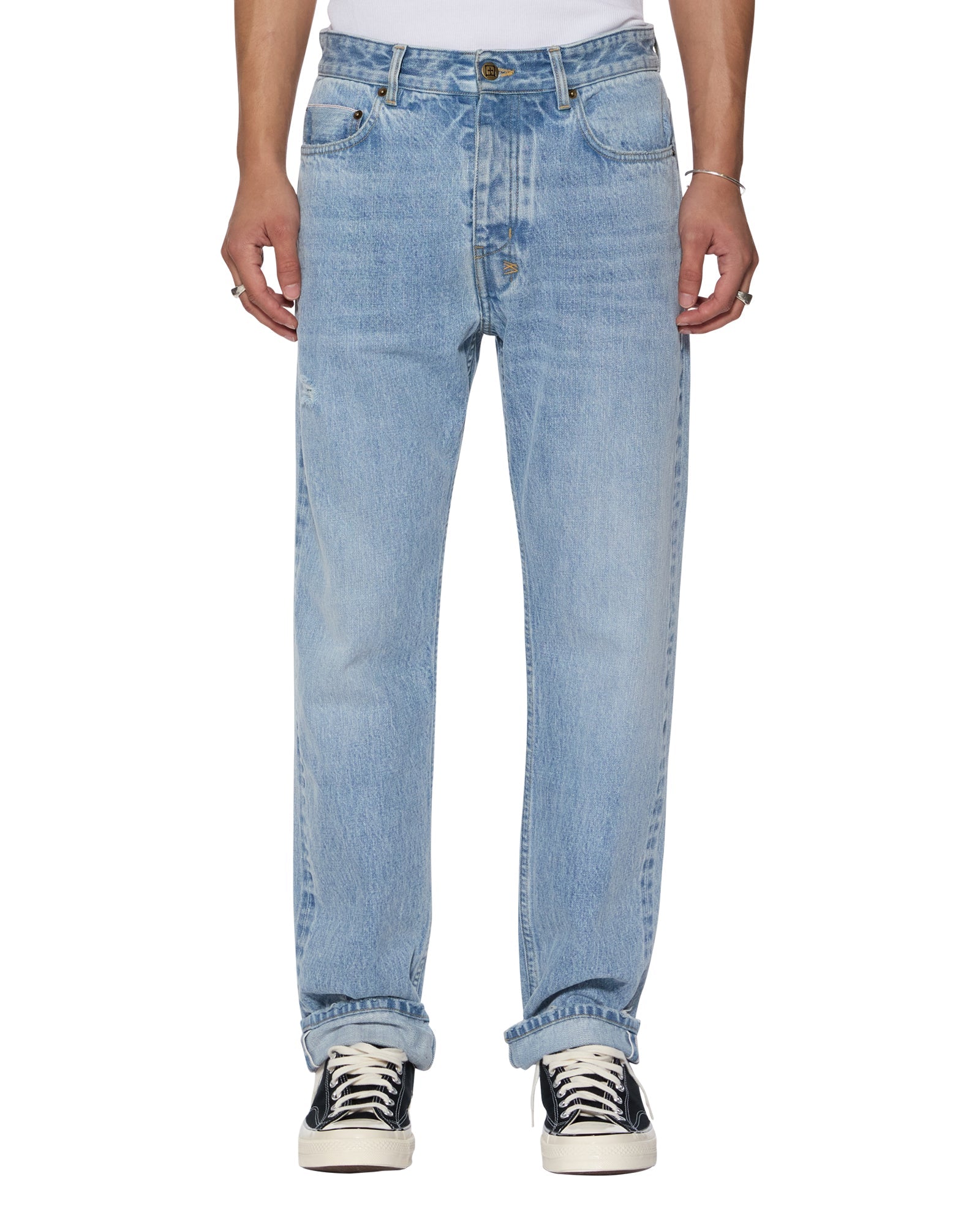 Hazlow Selvedge Sydney Blue Straight Leg Jeans