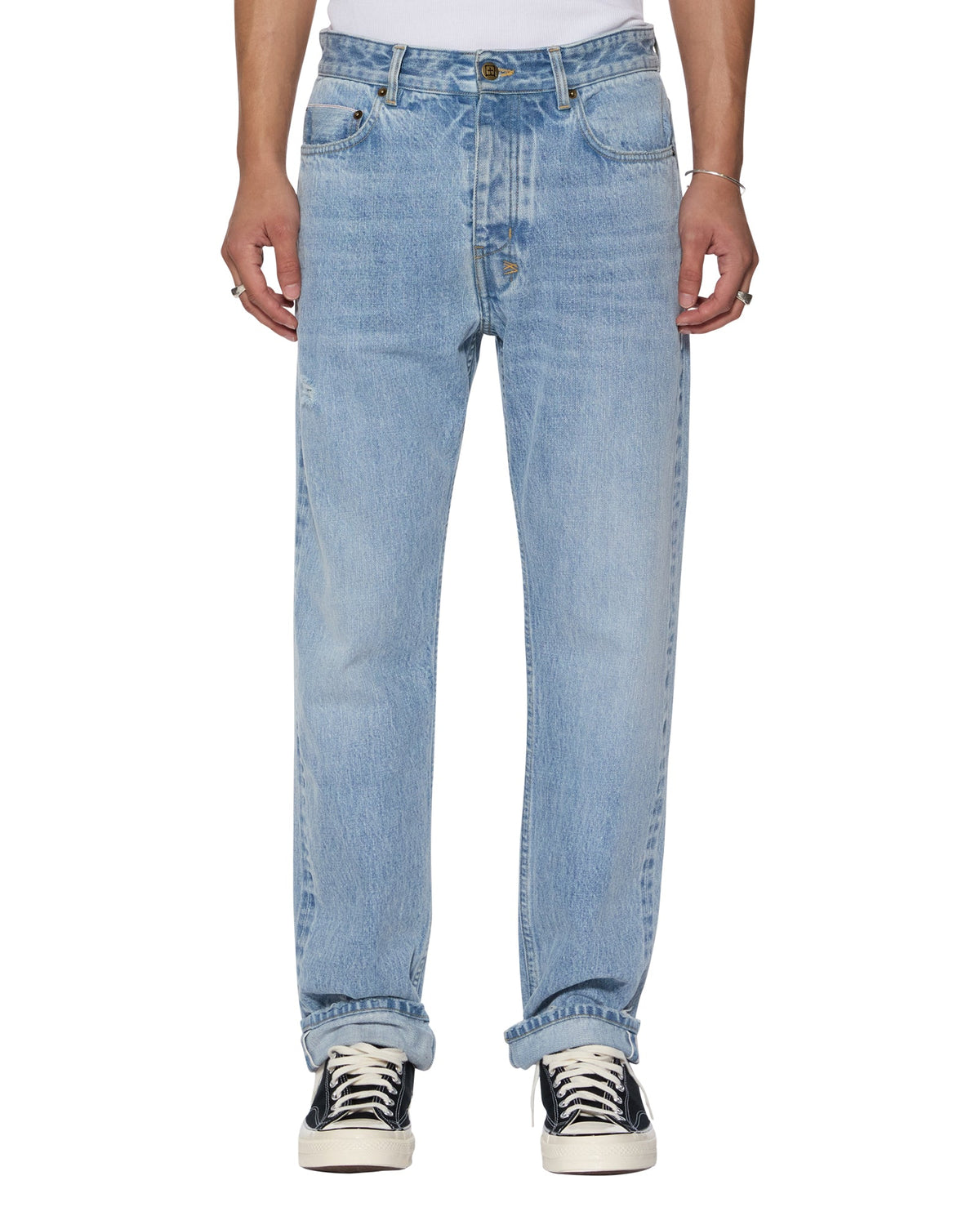 Hazlow Selvedge Sydney Blue Straight Leg Jeans