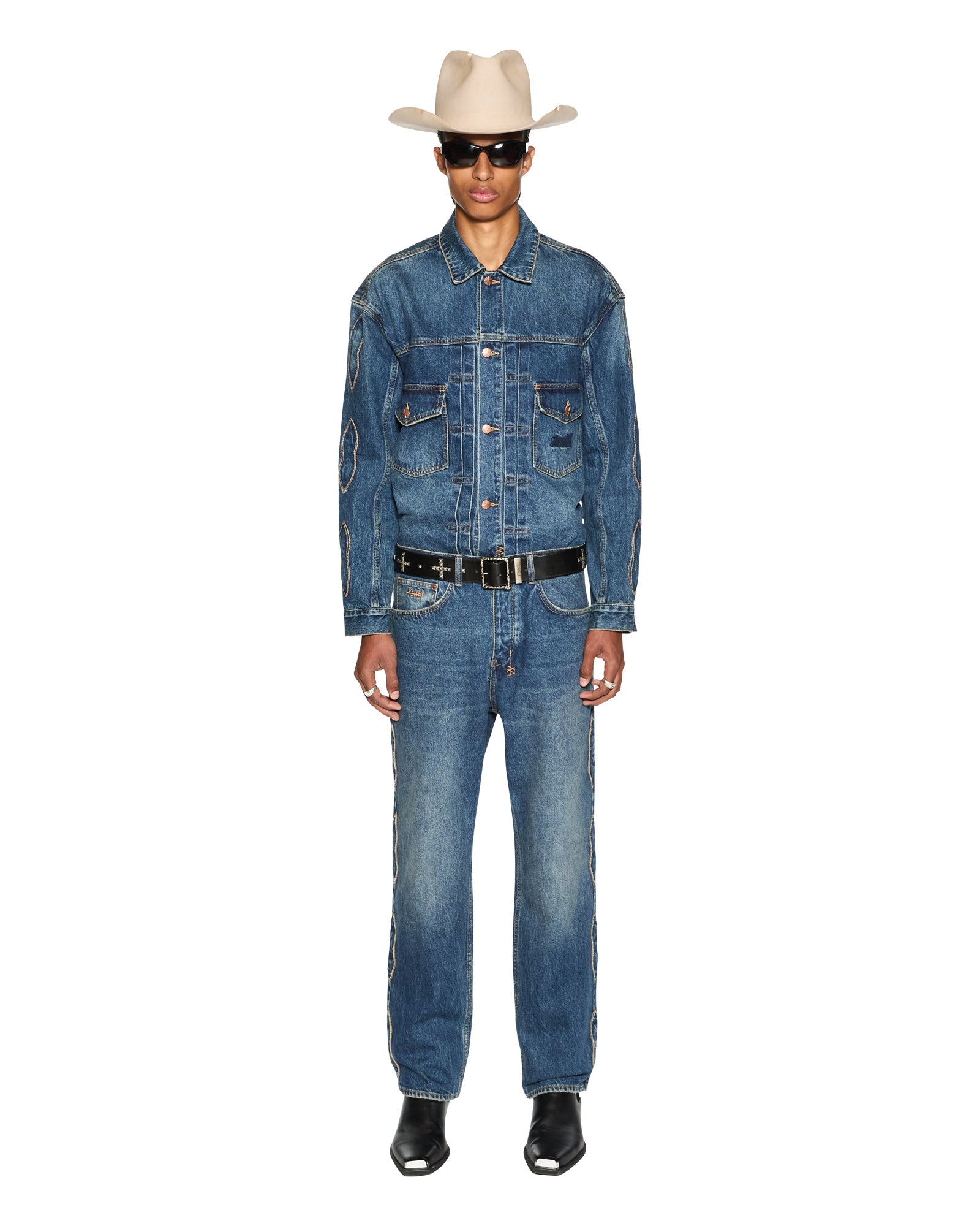 Anti K Antique Kraft Denim Jacket - Dark Indigo Denim