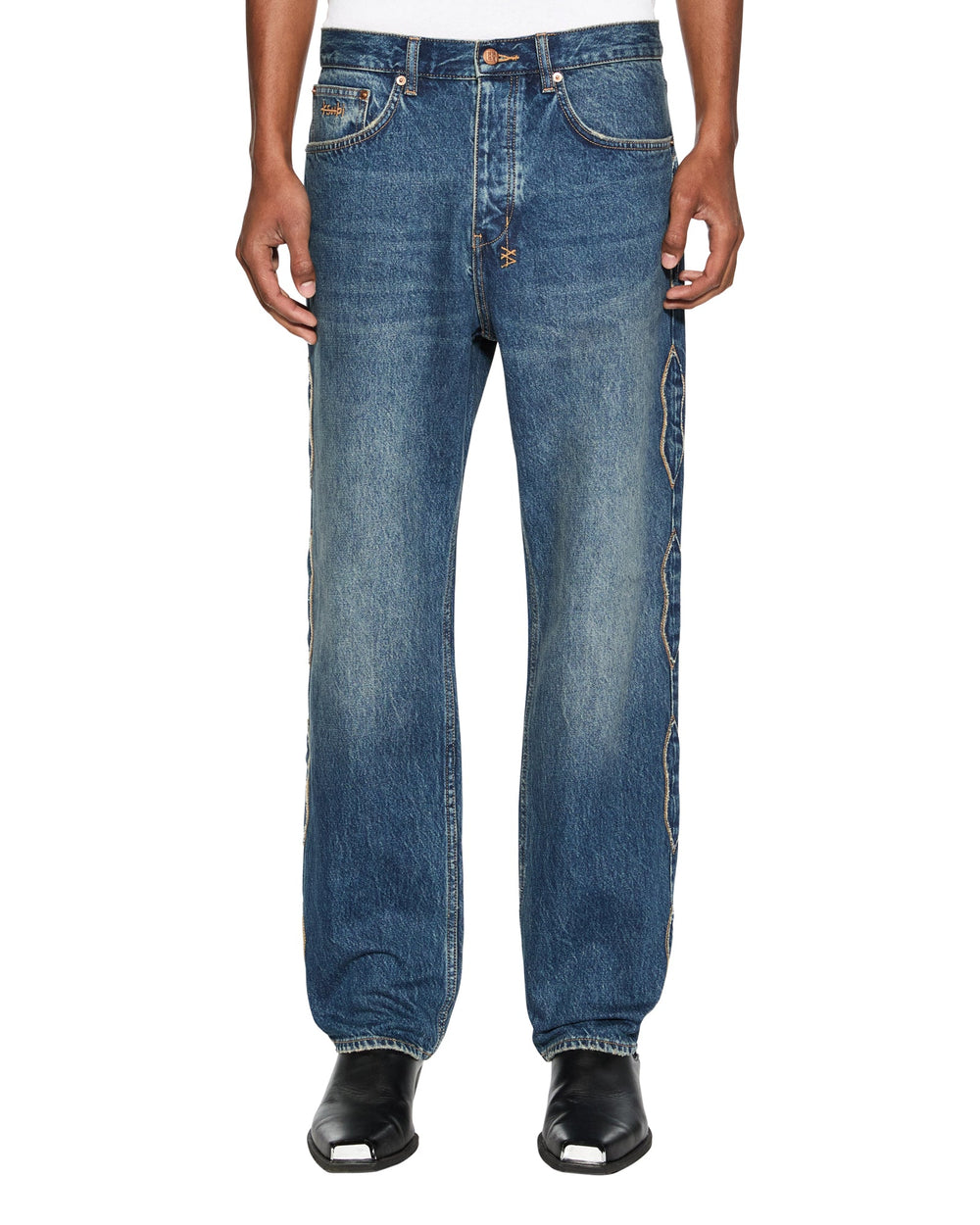 Anti K Antique Kraft Denim Jacket - Dark Indigo Denim