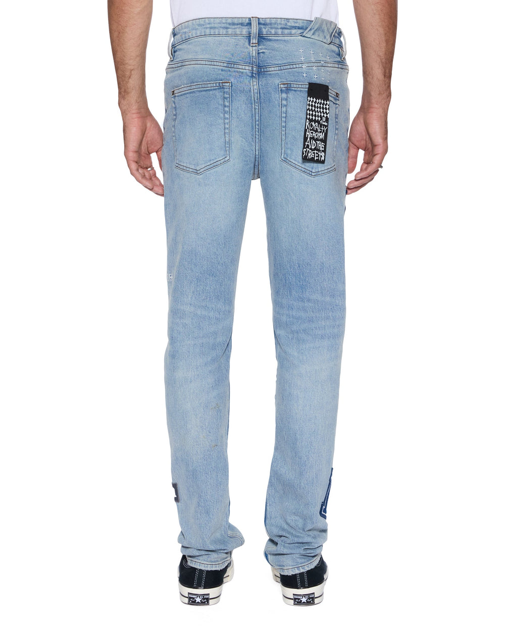 Mens Chitch Striker Patched Slim Denim Jeans