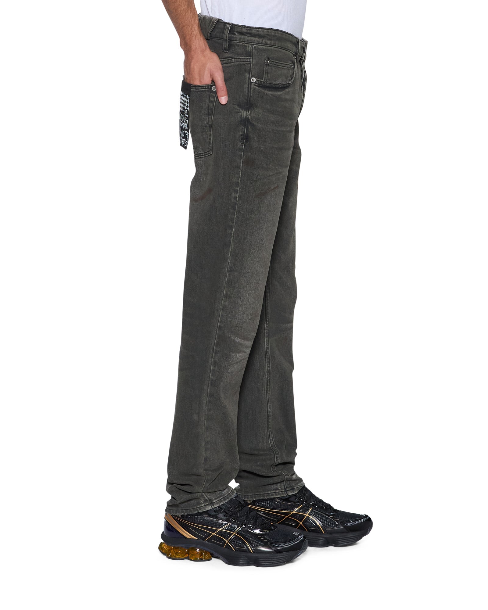 Mens Chitch Mekanik Grey Slim Denim Jeans