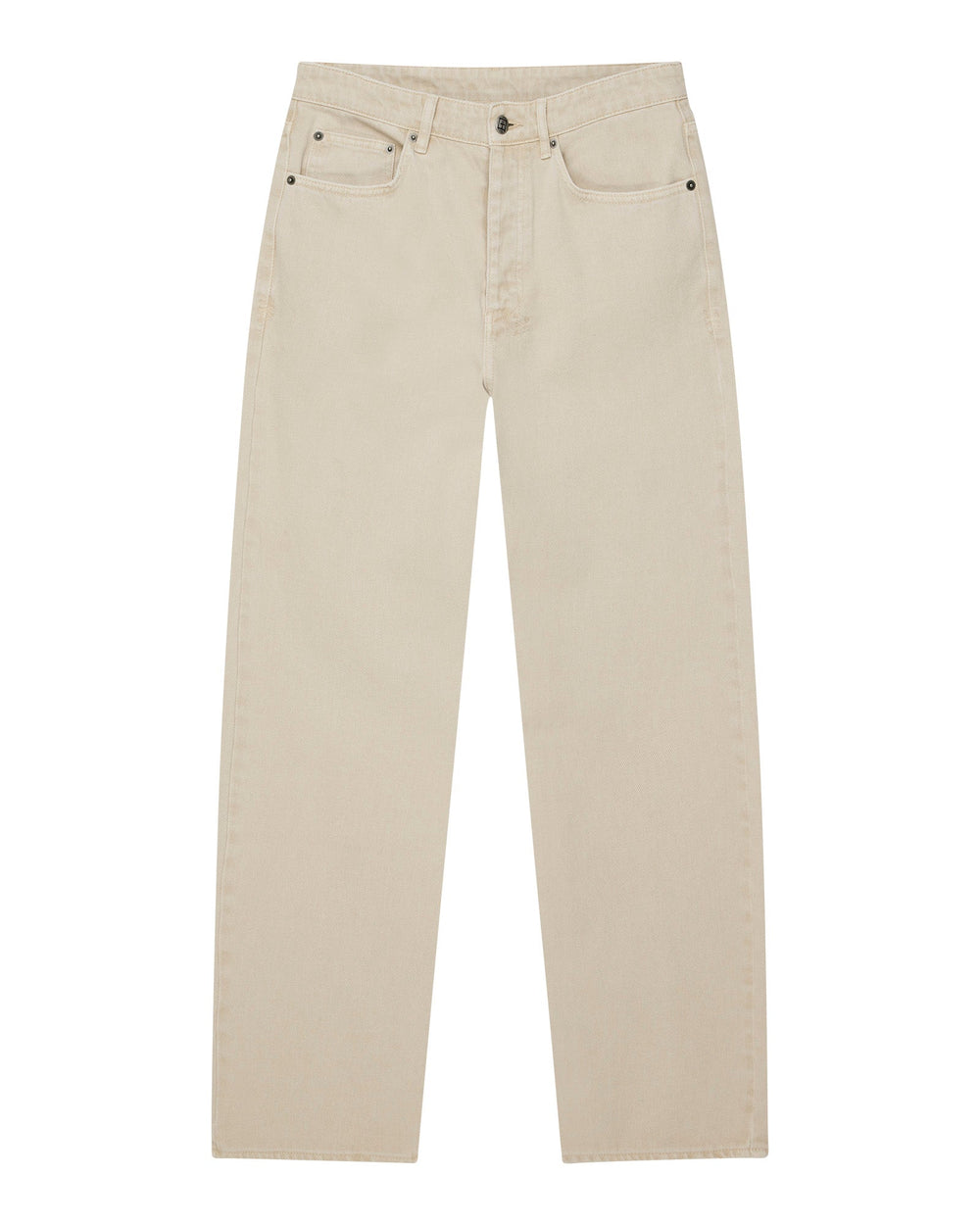 Mens Hazlow Ecru Straight Denim Jeans