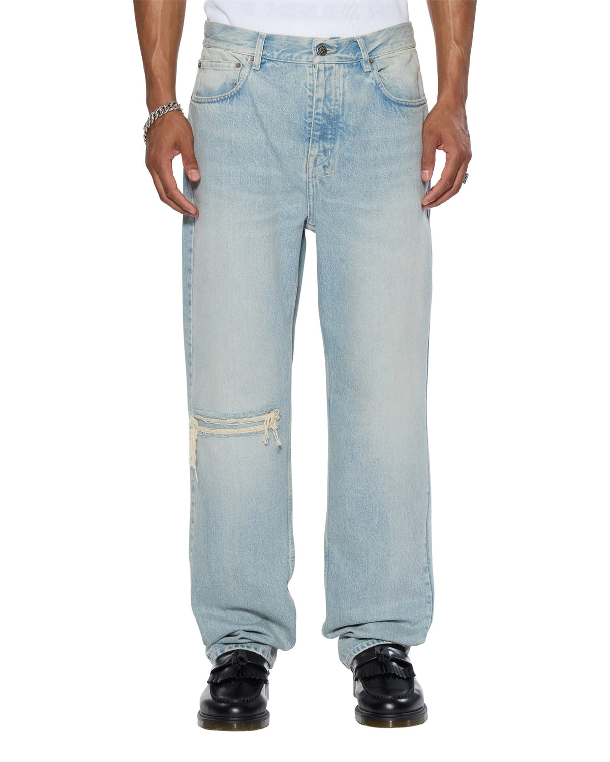 Mens Anti K Paragon Relaxed Denim Jeans
